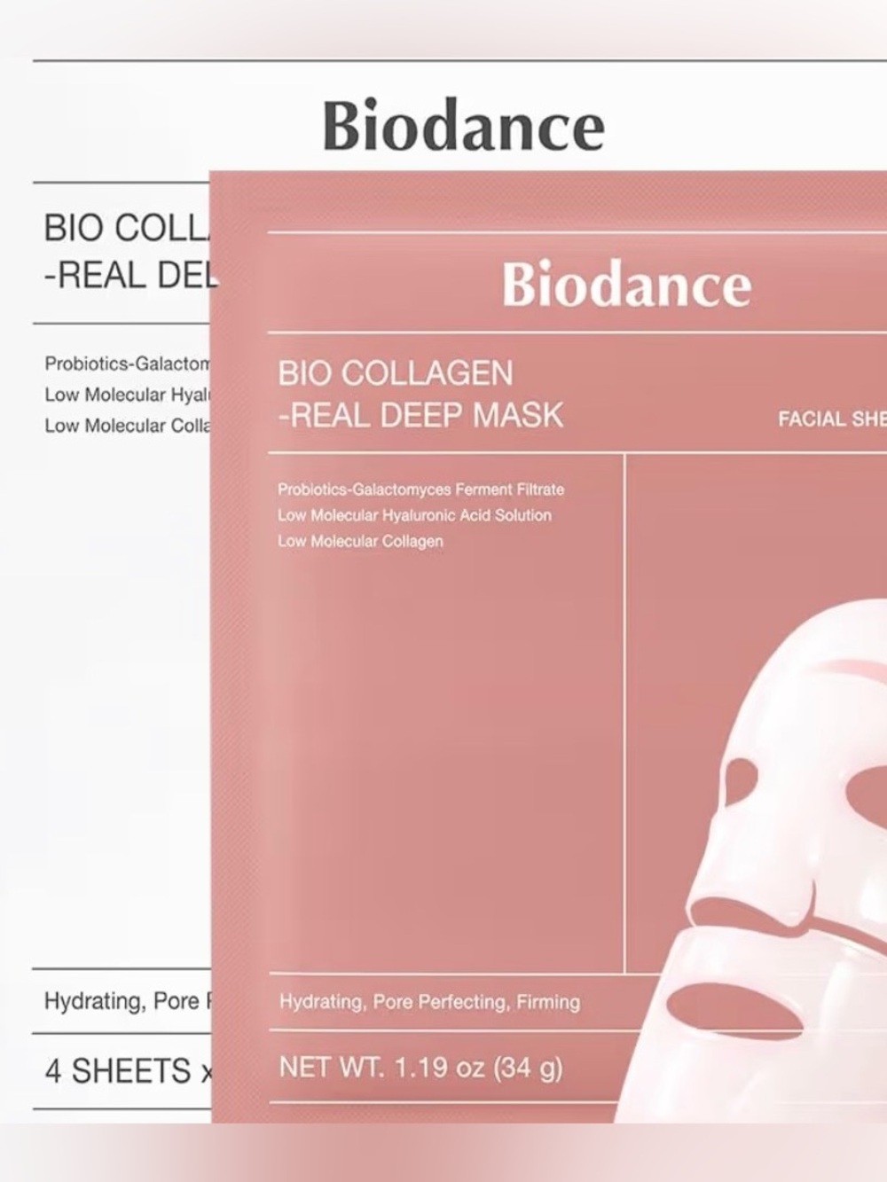 Biodance  Bio Collagen Real Deep Mask Facial Sheet Mask 4 Pack